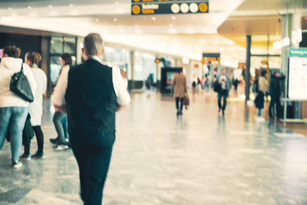 istock Defocused modern airport terminal 1149076598