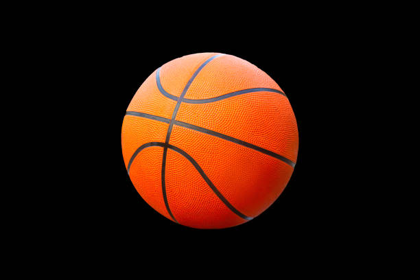 istock Basketball on a black background with clipping path. 1149078701