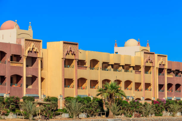 istock Building in arabic style in Hurghada, Egypt. Beautiful eastern architecture 1149079040