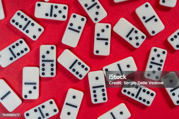 Domino Game Stock Photo - Download Image Now - Domino, Table, Tile