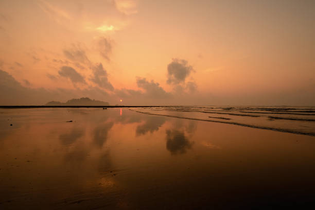 Sunrise on the Kalipur Beach of the Andaman and Nicobar Islands