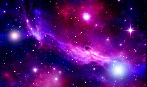 istock Bright space background, stars,nebula,flashes,clouds,blue,red,purple,black,star Shine,starry sky, space 1149085247