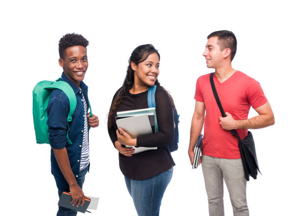 istock College students with books and slightly turning their head 1149086111