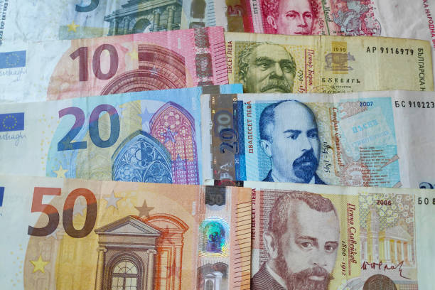 istock stack of Euros and Bulgarian Levs 1149086500