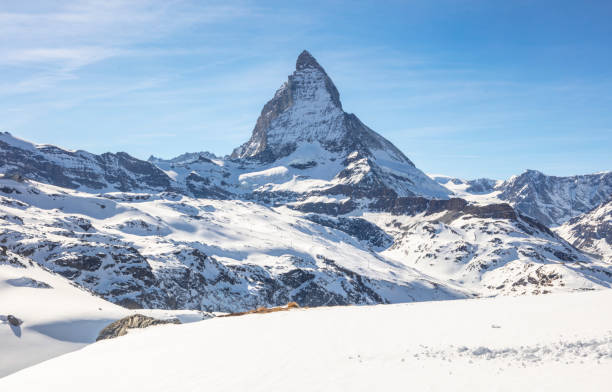 istock The Matterhorn with snow 1149086878