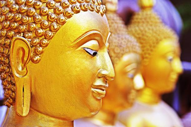 buddha statue in temple - bangkok,thailand. - 7003 imagens e fotografias de stock