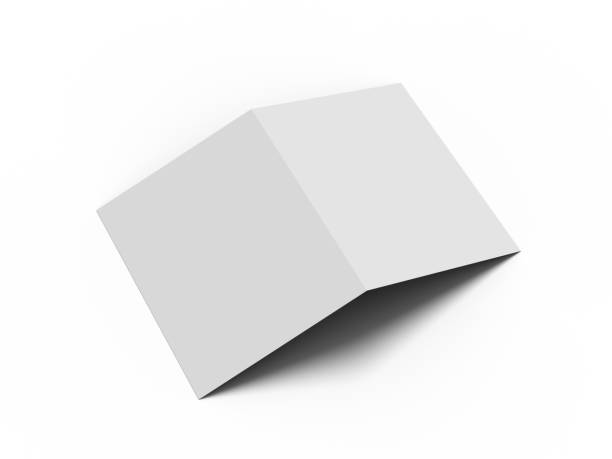 istock White vertical booklet mockap brochure magazine A4 divided into two parts isolated. 3D image 1149091063