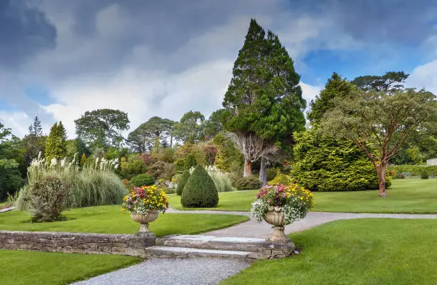 Landscape in Muckross Garden in County Kerry, Ireland
