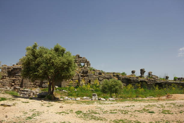 Turkey, Side city gates ruins.