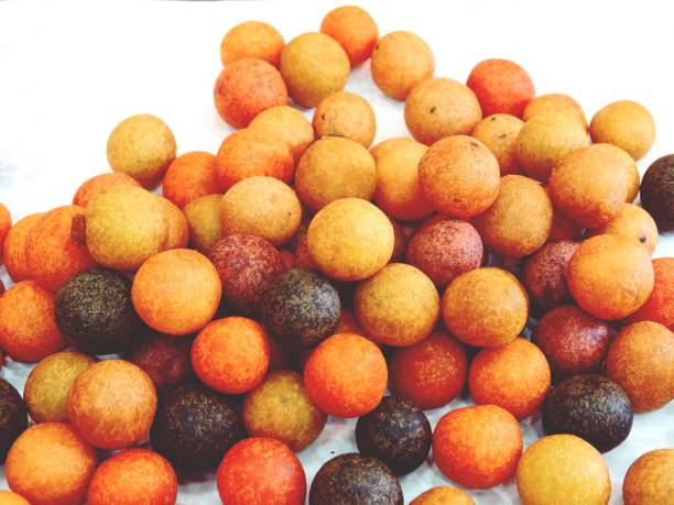 Thai deep fried sweet Potato ball candy