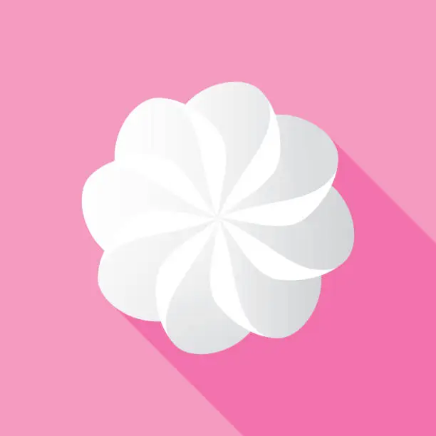 Vector illustration of Whipped Cream Icon Flat