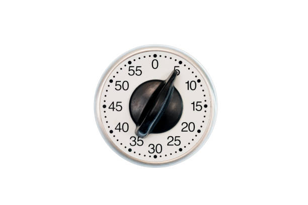istock Kitchen Timer Set To 5 Minutes Isolated On White 1149116472