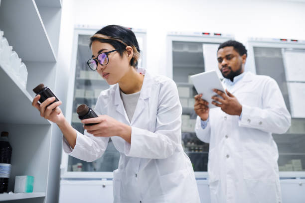 istock Lady doctor checking medications 1149117467