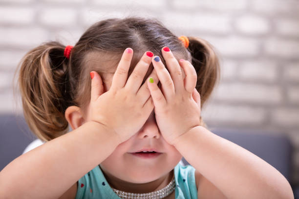 istock Girl Cover Her Eyes With Hand 1149119623