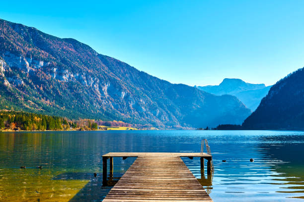 istock Wooden pier on Lake Hallstatt. 1149123997