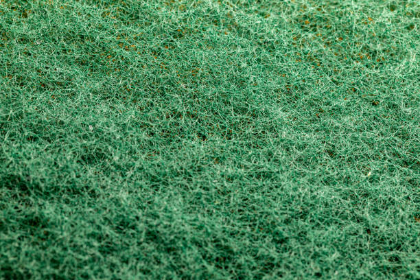 istock Macro picture of a green scrub sponge 1149125534