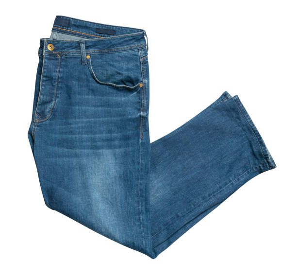 istock Blue jeans isolated on white background.Beautiful  jeans 1149125651