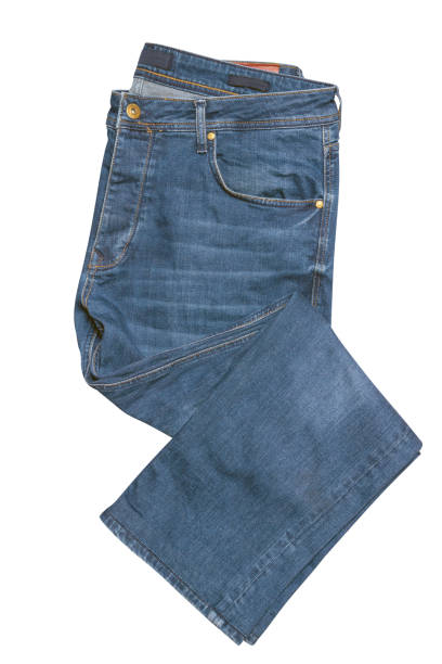 istock Blue jeans isolated on white background.Beautiful  jeans 1149125652