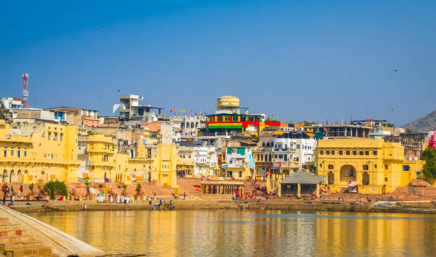 istock Panoramic view on Holy Lake and city Pushkar, Rajasthan, India. 1149127440