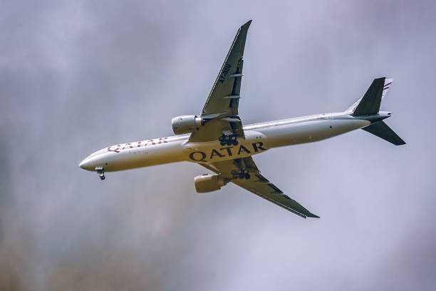 卡塔爾航空公司波音777 - qatar airways 個照片及圖片檔