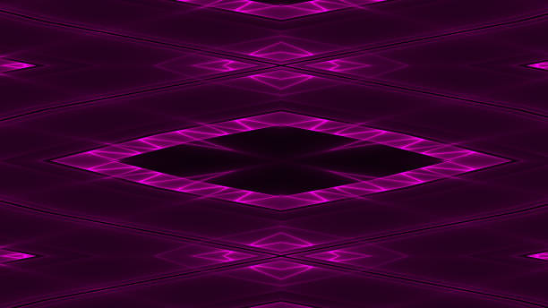 Abstract futuristic sci-fi background with magenta colored glowing geometric shapes