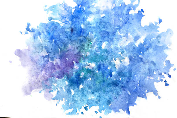 istock Blue watercolor abstract background 1149133333