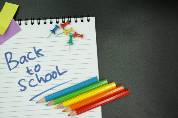 istock School supplies on blackboard background ready for your design 1149135461