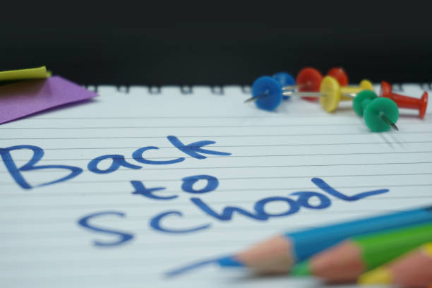 istock School supplies on blackboard background ready for your design 1149136197
