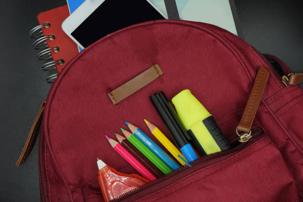 istock School supplies on blackboard background ready for your design 1149136618