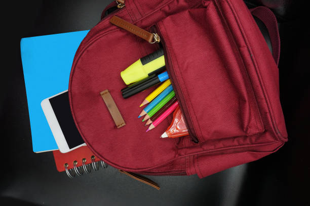 istock School supplies on blackboard background ready for your design 1149136856