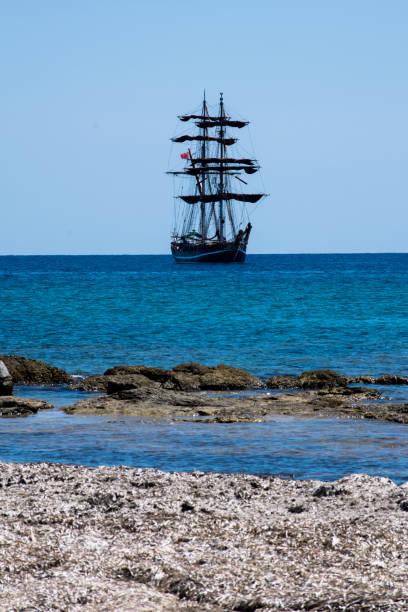 istock Large sailing ship sailing on the sea of Sicily 1149137909