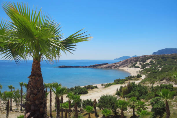 View of Paradise Beach, Kos island, Greece