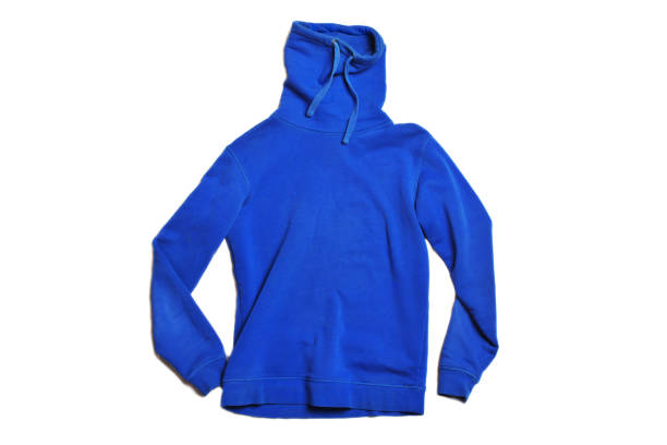 istock blue long neck sweatshirt isolated on white backgrond. Design sweater, template and mockup for print. Hype fashion magazine photo urban style. 1149139097
