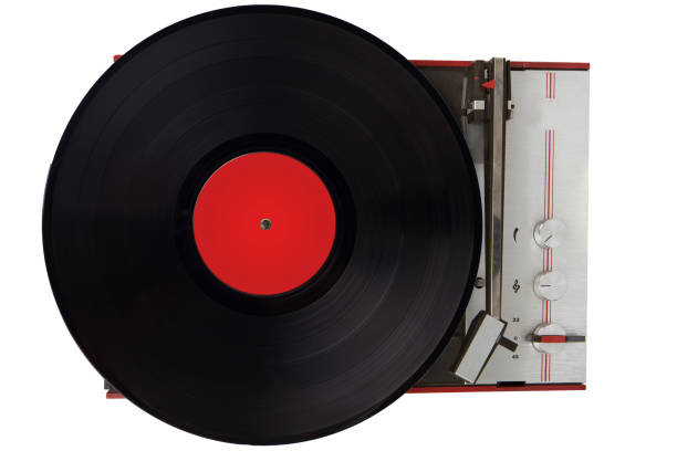 istock Vintage turbulentne playing vinyl close up. 1149143219