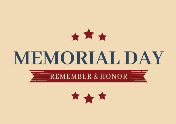 istock Memorial Day poster with stars and ribbon. Vector illustration. 1149144884