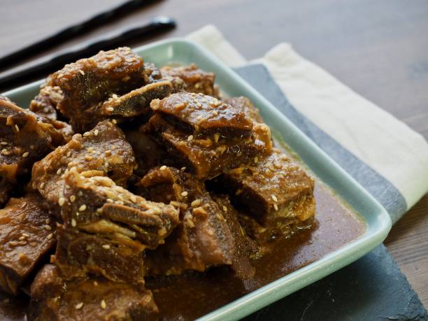 istock Korean food Braised Short Ribs, Beef rib steak 1149159366