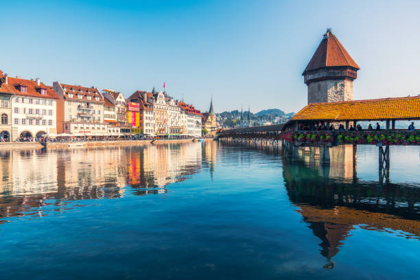 istock Chapel Bridge in Lucerne 1149160024