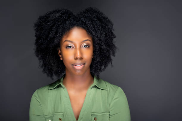 istock Fashion Model Showing Afro Hairstyle 1149165863