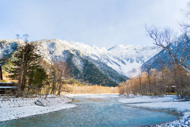 가미 코치 국립 공원 나가노 일본 - kamikochi national park 뉴스 사진 이미지