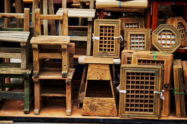 istock Old wooden crafts 1149166006