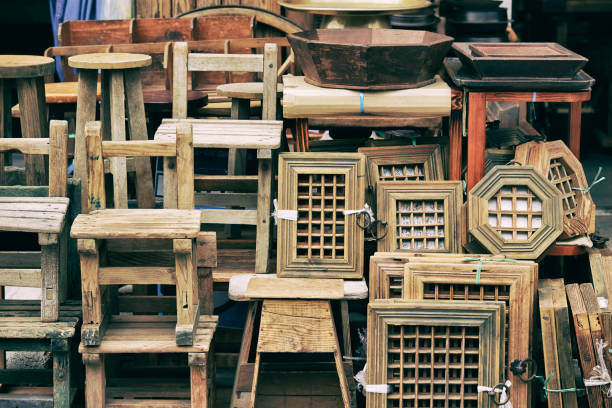 istock Old wooden crafts 1149166023