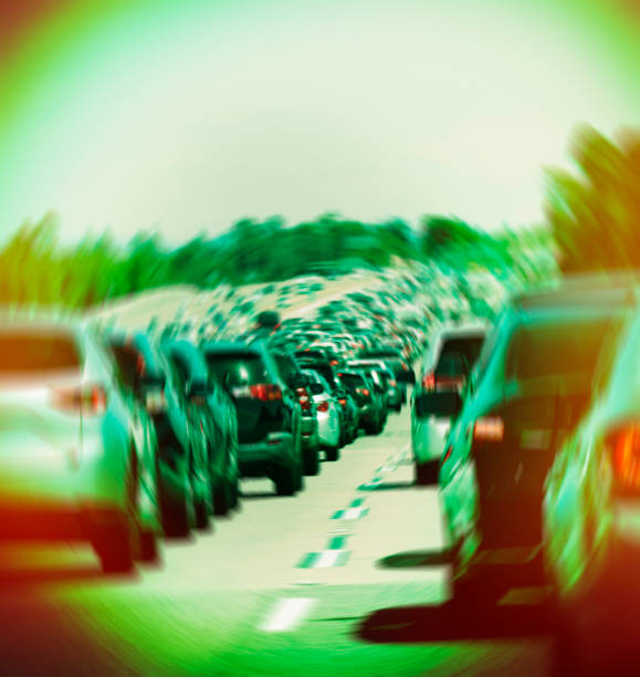 traffic jam - traffic jam traffic sports utility vehicle car imagens e fotografias de stock