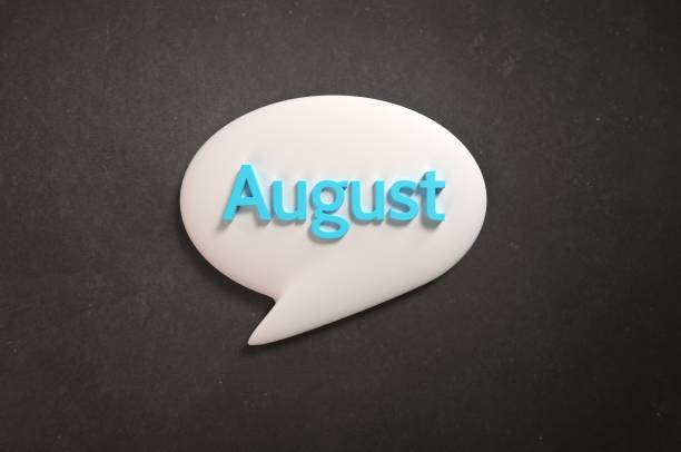 mes de agosto - bienvenido agosto fotografías e imágenes de stock