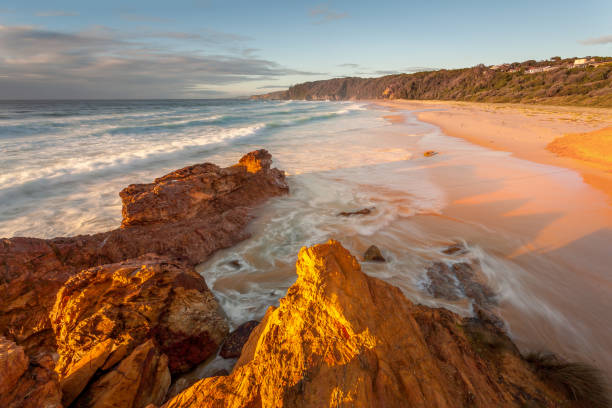 istock Beautiful beach in the morning sunshine 1149186025
