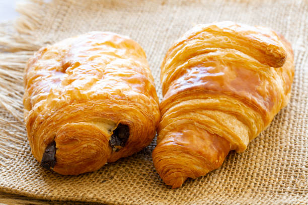 istock Croissant and French chocolate bread 1149193986