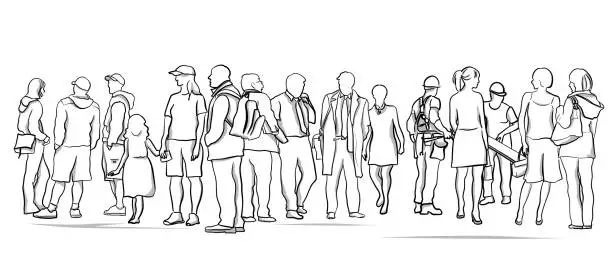 Vector illustration of All Kinds Of People