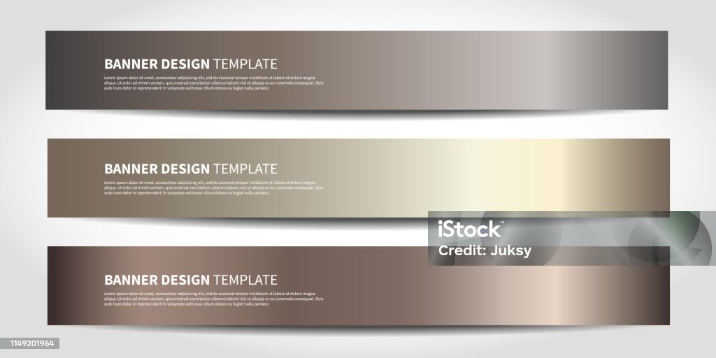 Vector banners with abstract background. Bronze Website headers Vector banners with abstract background. Bronze Website headers or footers design Web Banner stock vector
