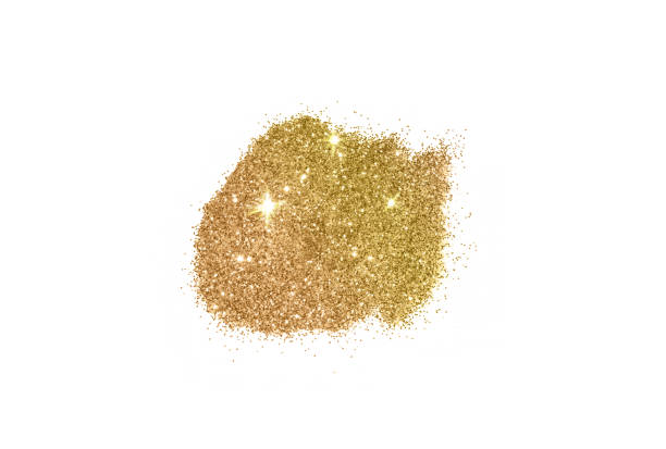 istock Background with gold glitter on white background 1149203509