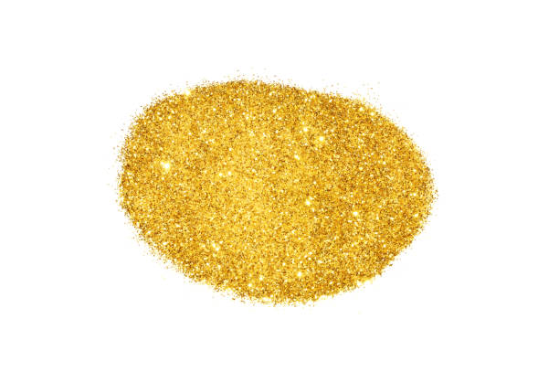 istock Background with gold glitter on white background 1149203546