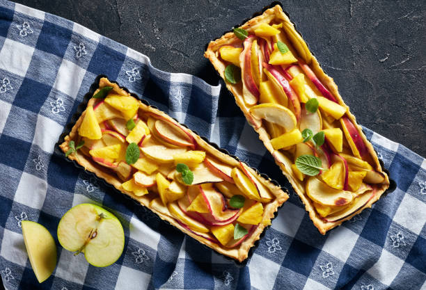 istock pineapple and apple sweet tart in Rectangular Tart Pans 1149207457